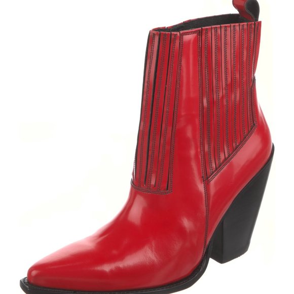 New Valentino Garavani Rockstud Leather Ankle Western Cowboy Boots NWT 10.5 US - Picture 8 of 16